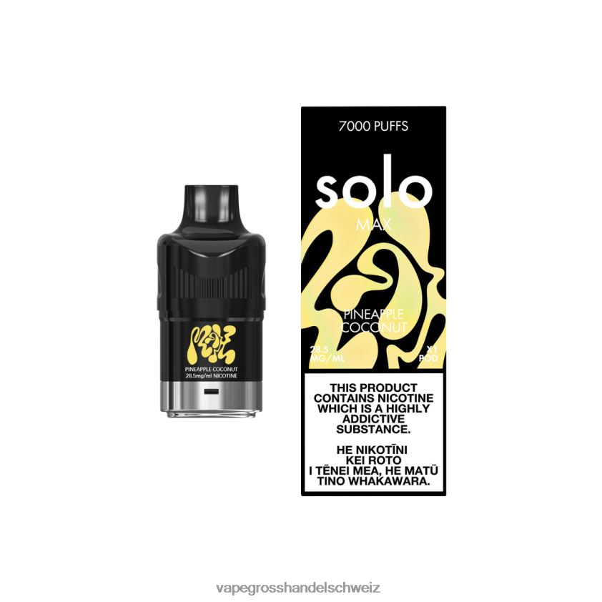 Vape Grosshandel Schweiz - Solo MAX Schote Ananas-Kokosnuss R8BVXD75