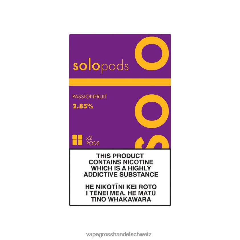 Dampfen Schweiz - Solo Ersatz-Pod 2er-Pack Passionsfrucht R8BVXD56