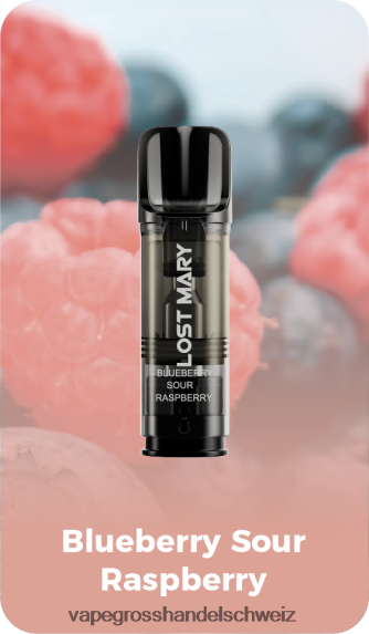 Vape Großhandel Preise 666R84422 blaue saure Himbeere LOST MARY Tappo vorgefüllte Ersatzkapseln