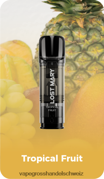 Vape Großhandel Preise 666R84432 Tropische Frucht LOST MARY Tappo vorgefüllte Ersatzkapseln