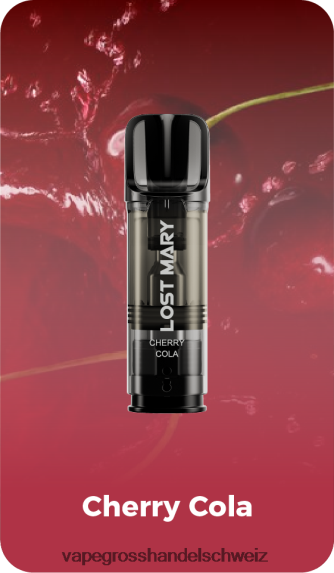 Vape Großhandel Tornado 666R84423 Kirschcola LOST MARY Tappo vorgefüllte Ersatzkapseln