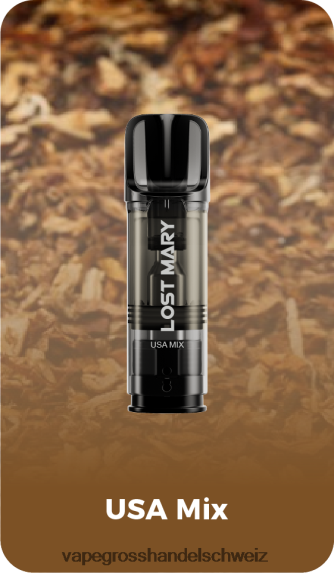 Vape Großhandel Tornado 666R84433 USA-Mix LOST MARY Tappo vorgefüllte Ersatzkapseln